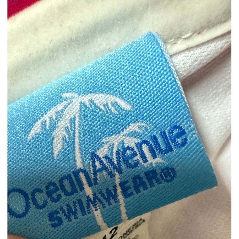Ocean Avenue Fuchsia Pink Halter Bikini Top Size 12 NWT Swim Top